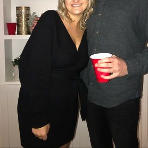 Black Sweater Mini Dress